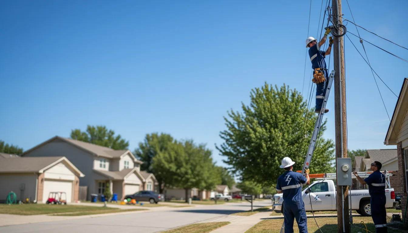 Residential electrician providing installation services in West Monroe, LA